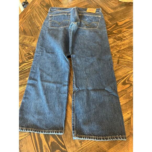 VTG Levi’s 501 Jeans Button Fly Men 36x29 Straight Leg Classic Western Academia - Picture 4 of 10